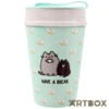 No Brand Pusheen The Cat Have A Break Double Walled Travel Mug Mint