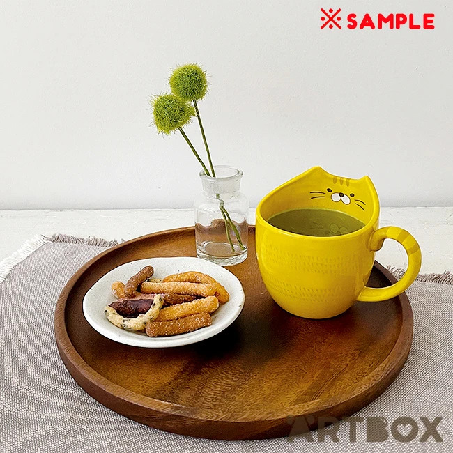 No Brand Kannya Orange Cat Rounded Ceramic Mug With Ears 3 No Brand Kannya Orange Cat Rounded Ceramic Mug With Ears - Image 3