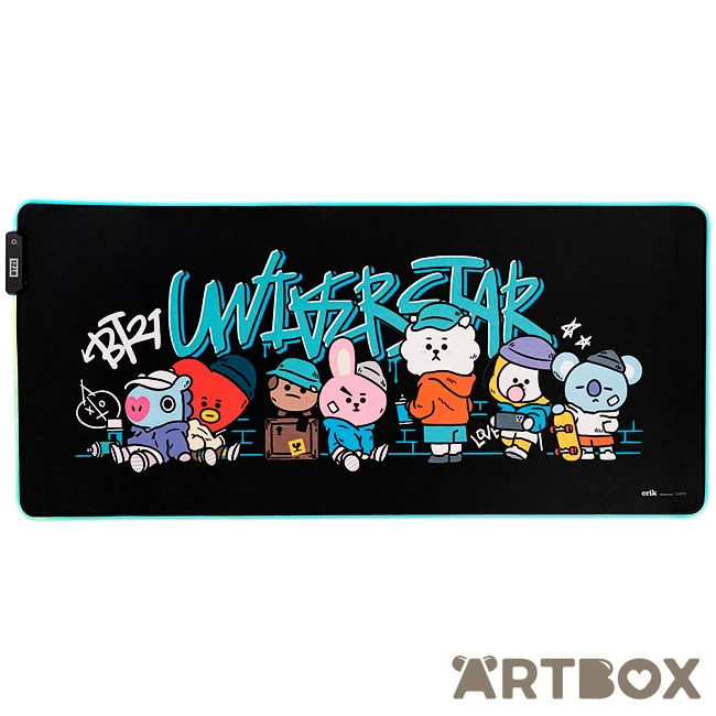 No Brand BT21 Street Mood LED Light Up XXL Mouse Mat 1 No Brand BT21 Street Mood LED Light Up XXL Mouse Mat