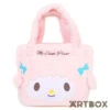 SANRIO My Sweet Piano Face Design Faux Fur Style Plush Handbag