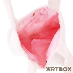 SANRIO My Sweet Piano Face Design Faux Fur Style Plush Tote Bag -Fashion Gift Shop MP95 Plush Tote 3 650