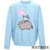 No Brand Pusheen The Cat & Bo Later Blue Crewneck Jumper Small