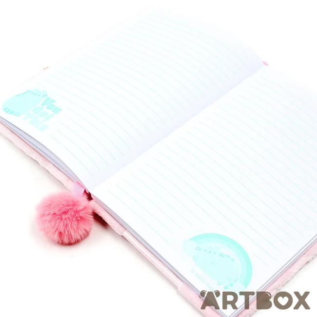 No Brand Pusheen The Cat Self Care Plush Cover A5 Notebook 2 No Brand Pusheen The Cat Self Care Plush Cover A5 Notebook - Image 2