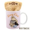 No Brand Pusheen The Cat Sloth Lazy Club Mug And Socks Gift Set