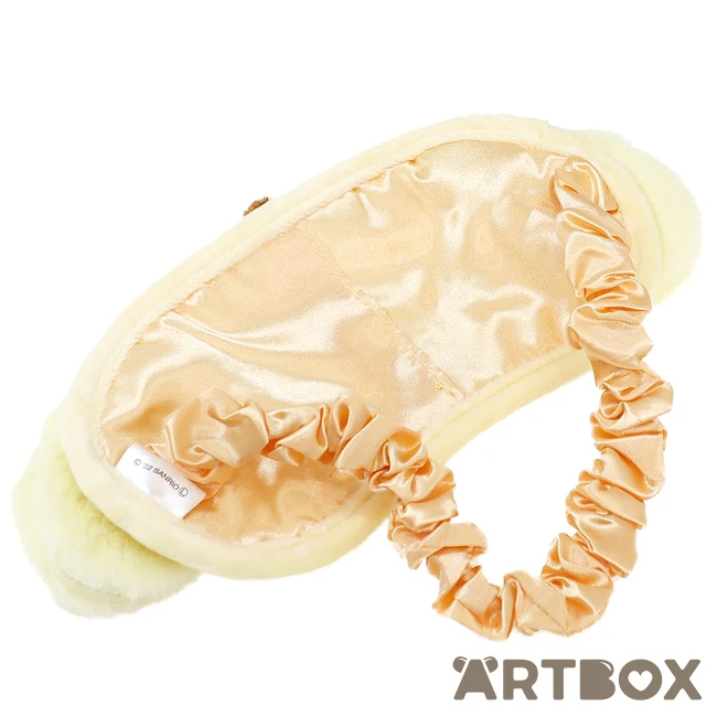 SANRIO PomPomPurin Face Design Moko Moko Plush Eye Mask 2 SANRIO PomPomPurin Face Design Moko Moko Plush Eye Mask - Image 2