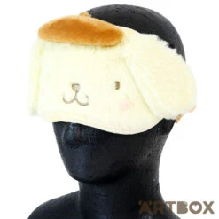SANRIO PomPomPurin Face Design Moko Moko Plush Eye Mask 5 SANRIO PomPomPurin Face Design Moko Moko Plush Eye Mask -Fashion Gift Shop SA46134 Eyemask PN 3 650