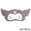 SANRIO Kuromi Face Design Moko Moko Plush Eye Mask