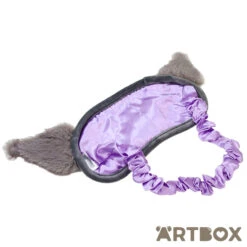 SANRIO Kuromi Face Design Moko Moko Plush Eye Mask 4 SANRIO Kuromi Face Design Moko Moko Plush Eye Mask -Fashion Gift Shop SA46135 Eyemask KU 2 650