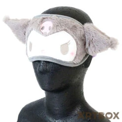 SANRIO Kuromi Face Design Moko Moko Plush Eye Mask 5 SANRIO Kuromi Face Design Moko Moko Plush Eye Mask -Fashion Gift Shop SA46135 Eyemask KU 3 650
