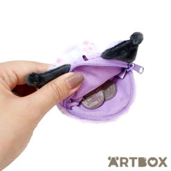 SANRIO Kuromi Happy Cat Dressup Mini Zipped Coin Purse -Fashion Gift Shop SAH DK Happy Cat Purse KU 3 650