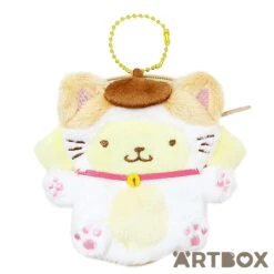 SANRIO PomPomPurin Happy Cat Dressup Mini Zipped Coin Purse