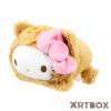 SANRIO Hello Kitty Happy Cat Dressup Laying Small Plush