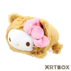 SANRIO Hello Kitty Happy Cat Dressup Laying Small Plush