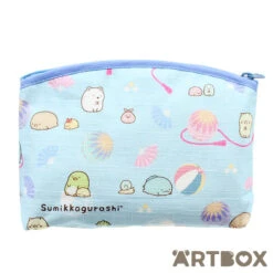 Sumikko Gurashi Matsuri Crepe Zipped Pouch Blue