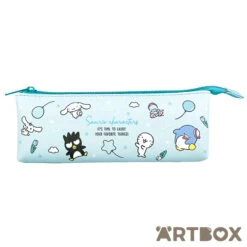 Sanrio Characters Balloons Multi Pocket Pencil Case Blue