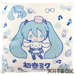 SANRIO Cinnamoroll X Hatsune Miku Hug Square Cushion