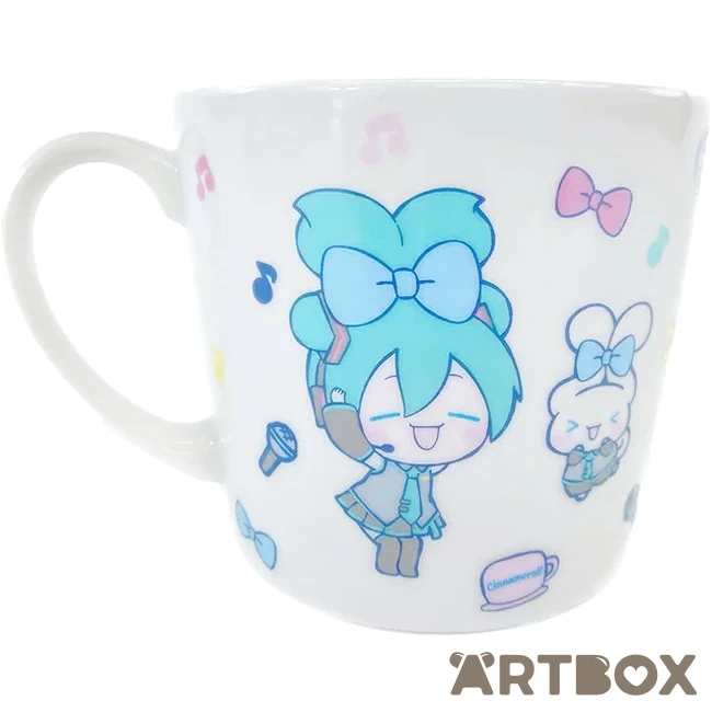 SANRIO Cinnamoroll X Hatsune Miku Ceramic Mug With Handle 2 SANRIO Cinnamoroll X Hatsune Miku Ceramic Mug With Handle - Image 2