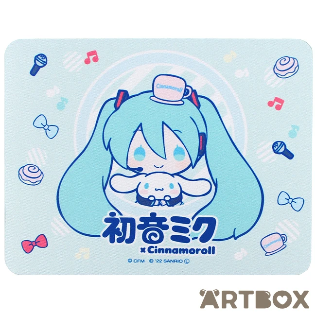 SANRIO Cinnamoroll X Hatsune Miku Soft Small Mouse Pad 1 SANRIO Cinnamoroll X Hatsune Miku Soft Small Mouse Pad