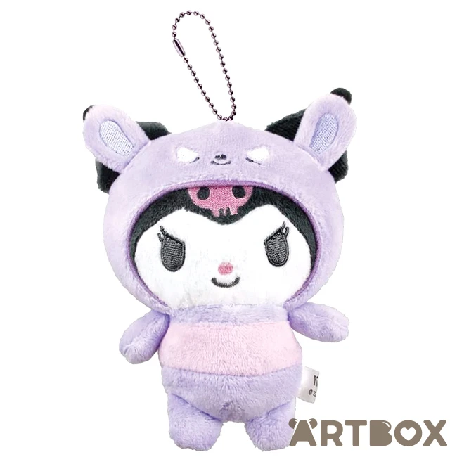 SANRIO Kuromi Baku Costume Plush Mascot Keychain 1 SANRIO Kuromi Baku Costume Plush Mascot Keychain