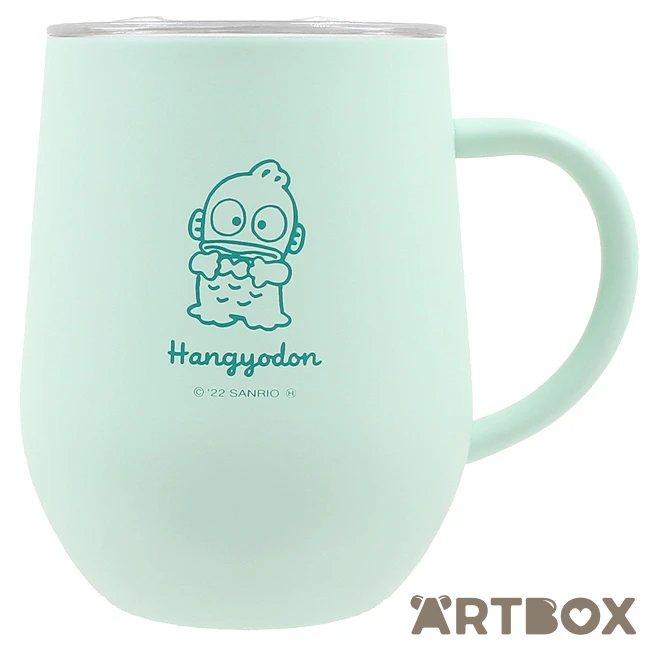 SANRIO Hangyodon Mint Stainless Steel Travel Mug With Handle 1 SANRIO Hangyodon Mint Stainless Steel Travel Mug With Handle