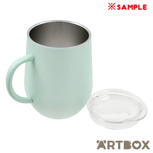 SANRIO Hangyodon Mint Stainless Steel Travel Mug With Handle 2 SANRIO Hangyodon Mint Stainless Steel Travel Mug With Handle - Image 2
