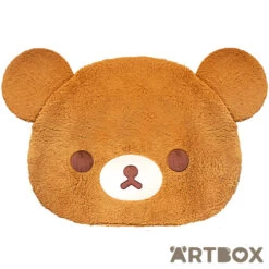 Chairoikoguma Classic Design Large Die Cut Fluffy Plush Floor Mat