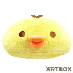 Kiiroitori Face Premium Large Dome Plush Cushion