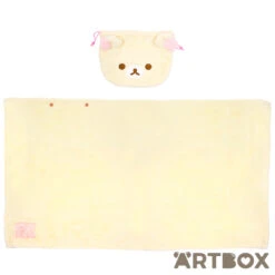 Korilakkuma Pyjama Party Blanket With Plush Drawstring Pouch