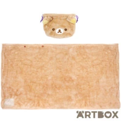 Rilakkuma Pyjama Party Blanket With Plush Drawstring Pouch
