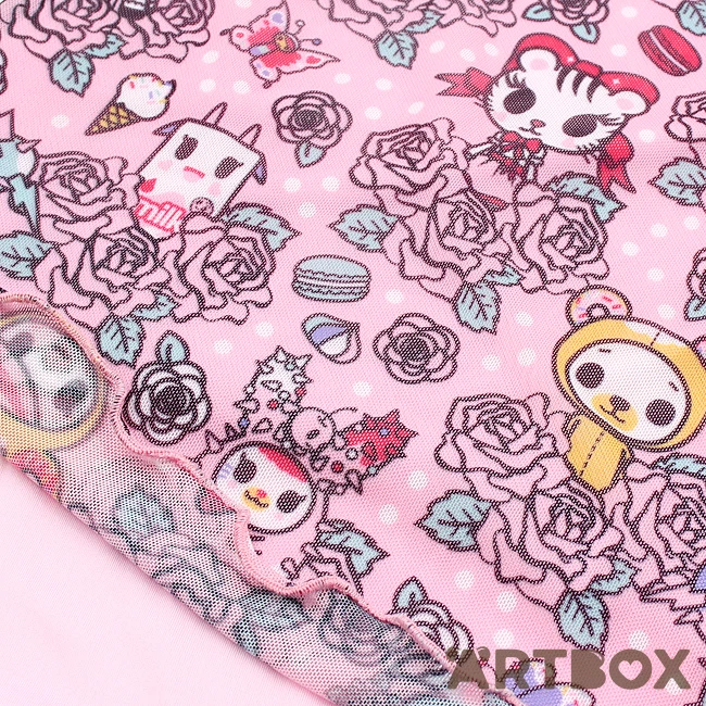 No Brand Garden Party Mesh Overlay Dress Pink XL 2 No Brand Garden Party Mesh Overlay Dress Pink XL - Image 2