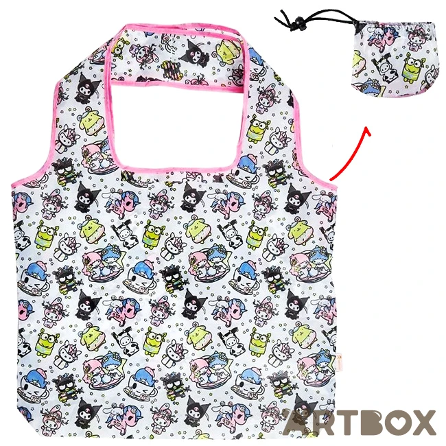 SANRIO Tokidoki X Hello Kitty And Friends Eco Shopping Bag With Pouch 1 SANRIO Tokidoki X Hello Kitty And Friends Eco Shopping Bag With Pouch